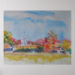 Poster Paysage du champ de bataille de Gettysburg / Larry