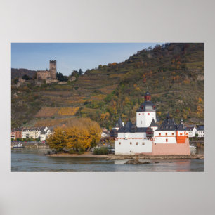 Poster Paysage du château de Burg Gutenfels
