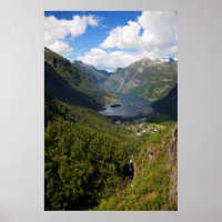 Paysage du fjord de Geiranger, Norvège