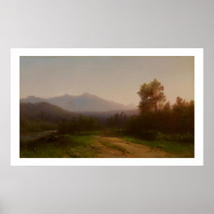 Poster Paysage du fleuve Hudson, c.1860-5 (huile sur la
