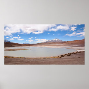Poster Paysage du lac sur l'affiche de l'Altiplano