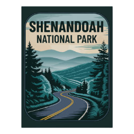 Poster Paysage du parc national de Shenandoah