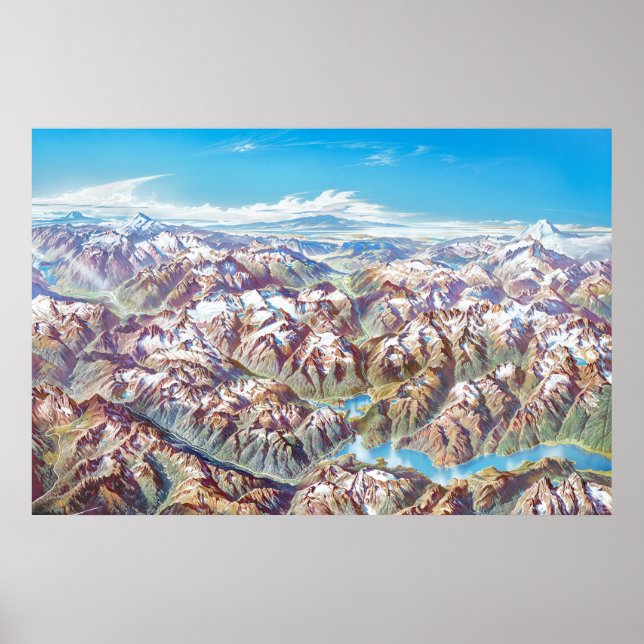 Poster Paysage du parc national des Cascades-du-Nord (pas (Devant)