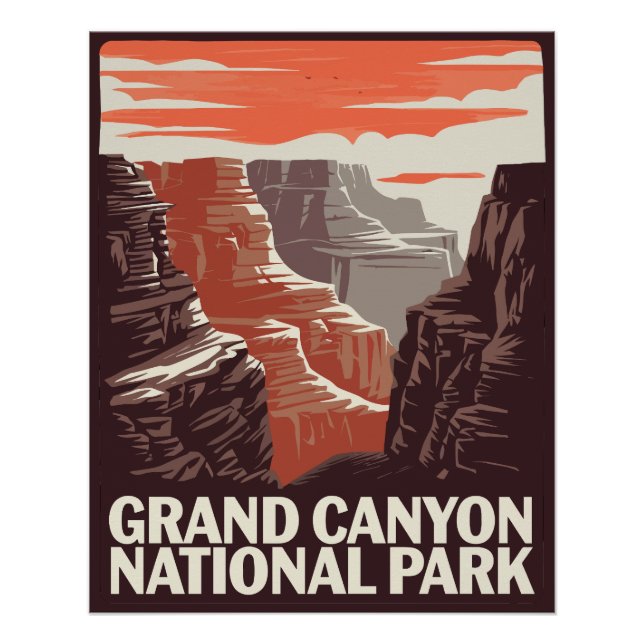 Poster Paysage du parc national du Grand Canyon (Devant)