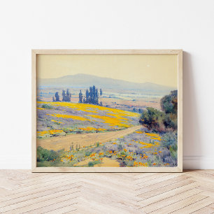 Poster Paysage du printemps californien   Elmer Wachtel