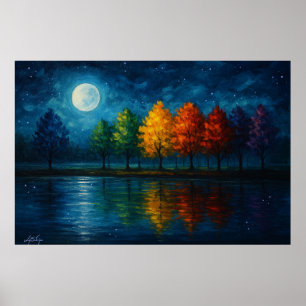 Poster Paysage du Spectre Lunaire
