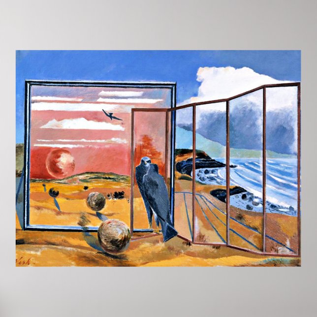 Poster Paysage d'un rêve par Paul Nash (Devant)