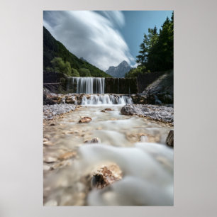 Poster Paysage époustouflant dans la vallée de Krnica, Sl
