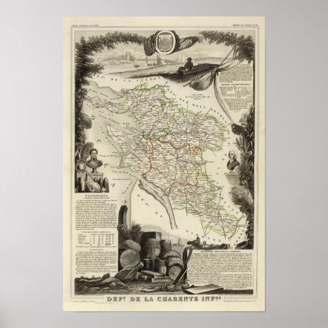 Poster Paysage et forêt (Devant)