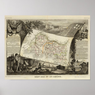 Poster Paysage et villes