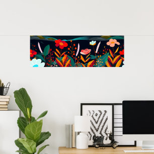 Poster Paysage floral de rêve 3