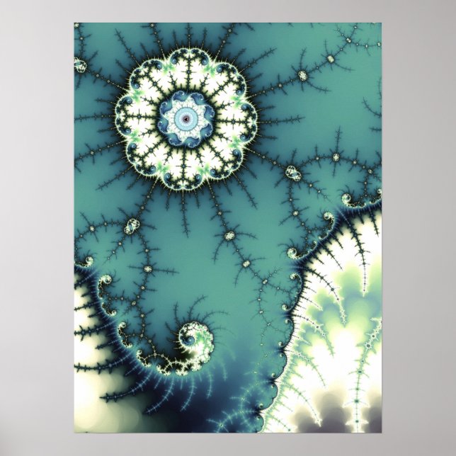Poster Paysage fractal de Mandelbrot (Devant)