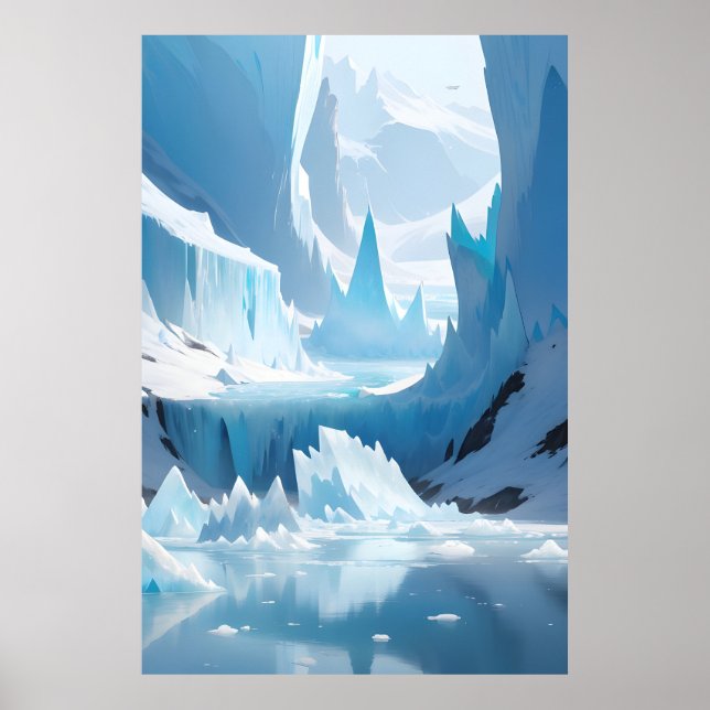 Poster Paysage Gelé (Devant)