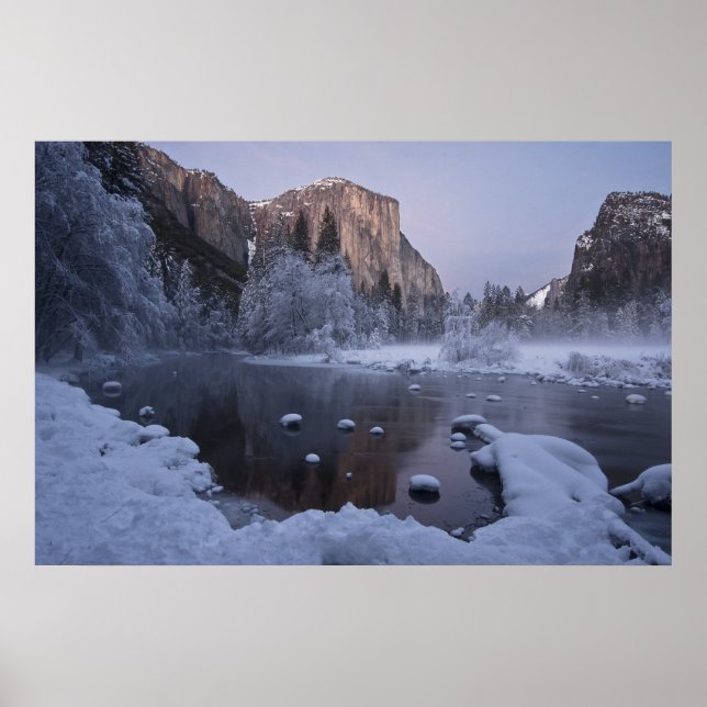 Poster Paysage hivernal de Yosemite (Devant)