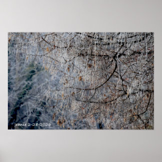 Poster Paysage hivernal merveilleux