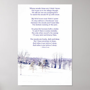 Poster Paysage hivernal neige