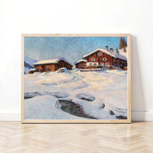 Poster Paysage hivernal près de Davos