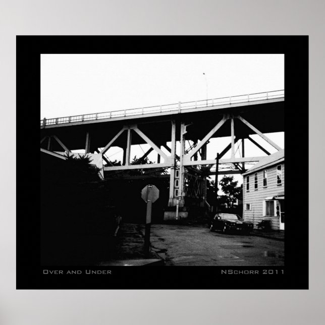 Poster Paysage industriel urbain (Devant)