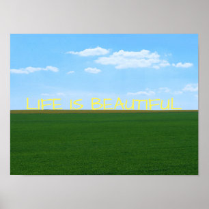 Poster Paysage "La vie est belle"