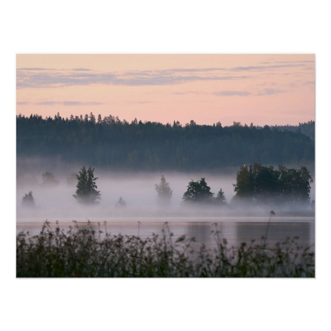 Poster Paysage lacustre de Finlande (Devant)