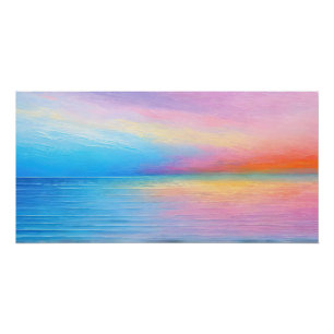 Poster Paysage large rose et bleu du "Tarvask"