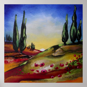 Poster Paysage lunatique