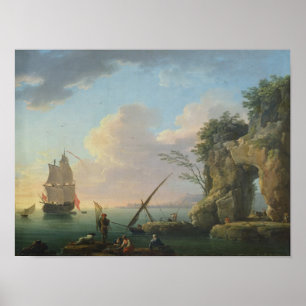 Poster Paysage marin, 1748