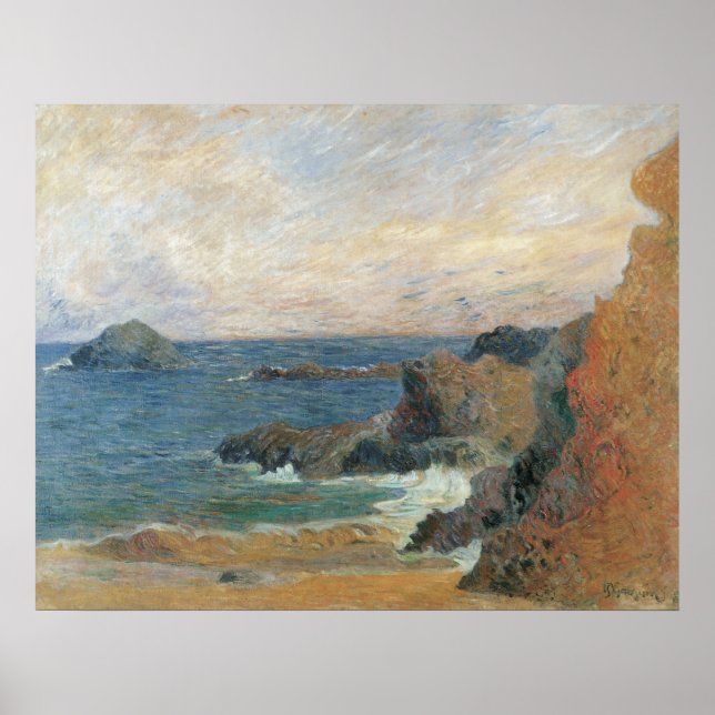 Poster Paysage marin - Gauguin 1886 (Devant)