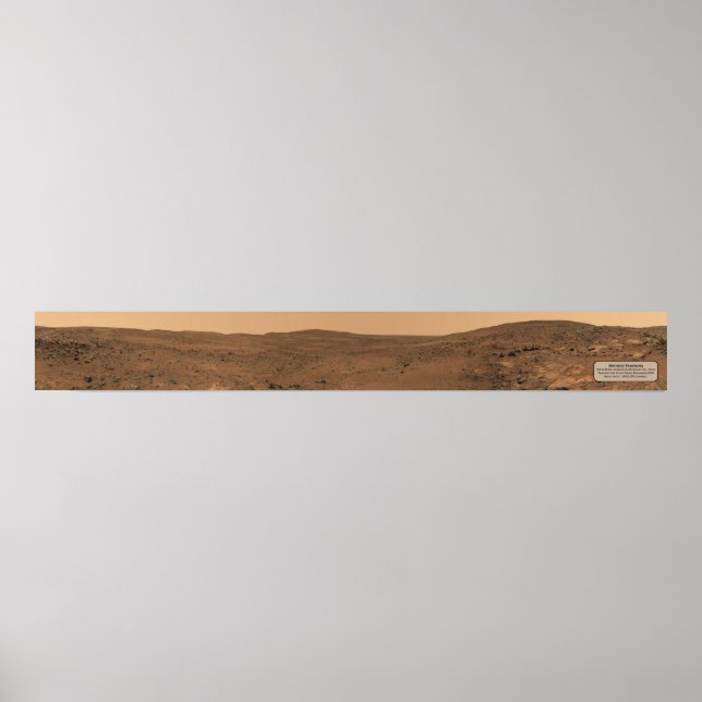 Poster Paysage martien (panorama Seminole, pleine largeur (Devant)