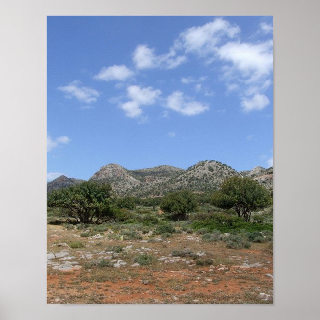 Poster Paysage méditerranéen (Devant)