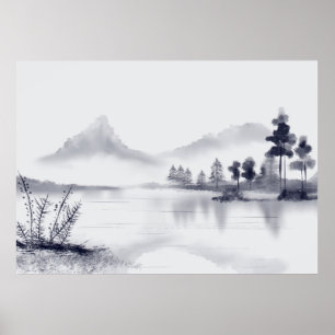 Poster Paysage minimal Abstrait