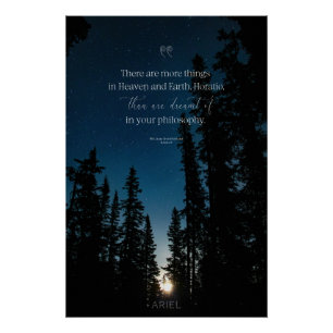 Poster Paysage moderne personnalisé Citation inspirante