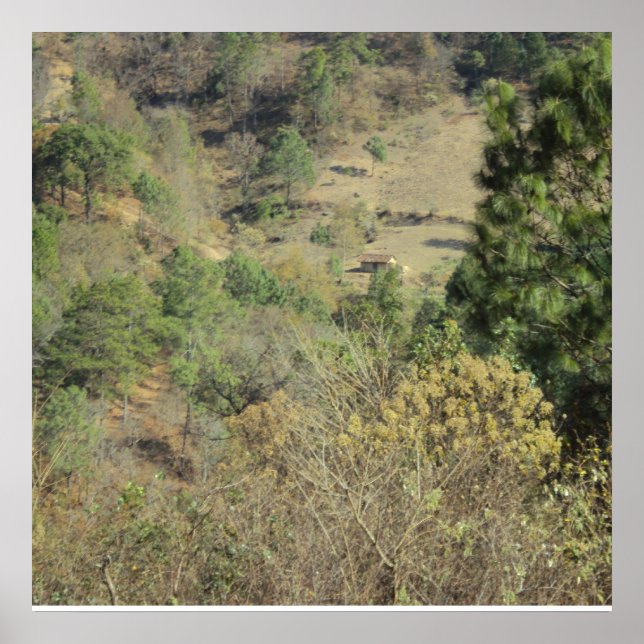 Poster Paysage Montagne Bercent Quiche Guatemala (Devant)