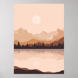 Poster Paysage murale arrière - plan
