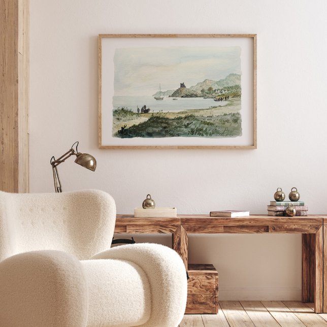 Poster Paysage océanique vintage (Créateur téléchargé)