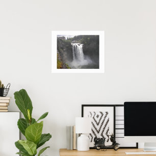 Poster Paysage photographique des chutes Snoqualmie