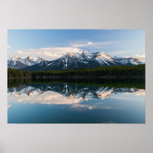 Poster Paysage pittoresque des Rocheuses canadiennes au c