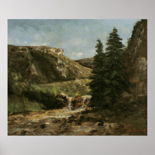 Poster Paysage près d'Ornans, vers 1858