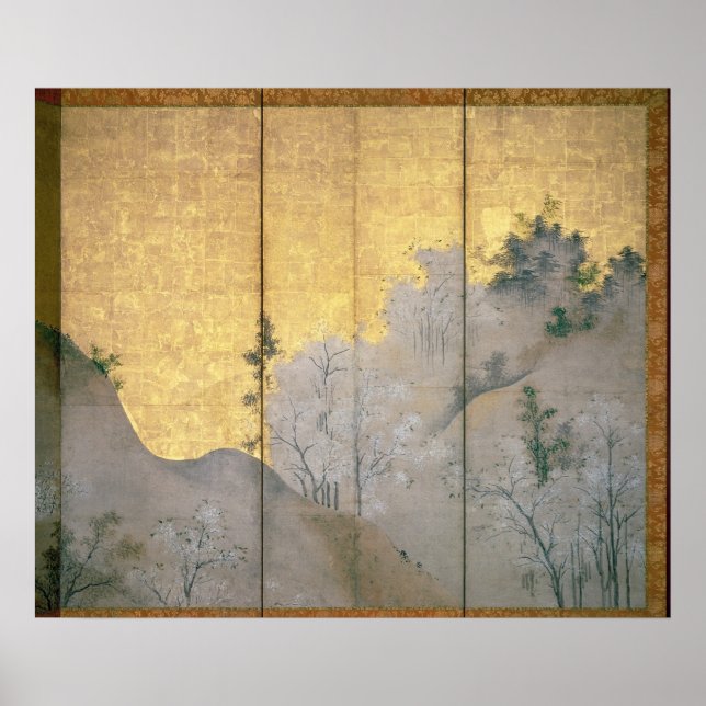 Poster Paysage printanier (Devant)