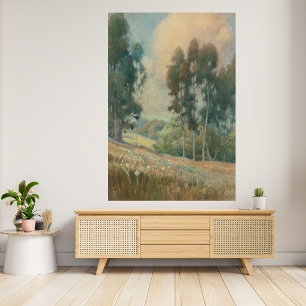 Poster Paysage printanier (1911) Scène d'aquarelle serein