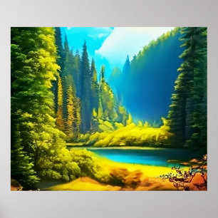 Poster Paysage réaliste et naturel