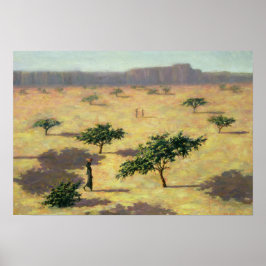 Poster Paysage sahélien Mali 1991