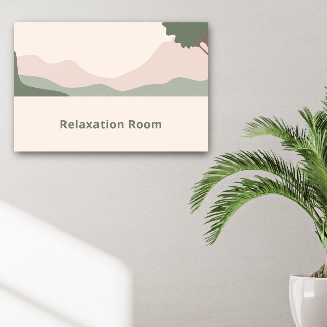 Poster Paysage serein minimal (Minimalist Serene Landscape Poster)