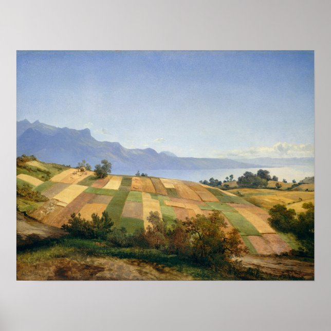 Poster Paysage suisse par Alexandre Calame (Devant)