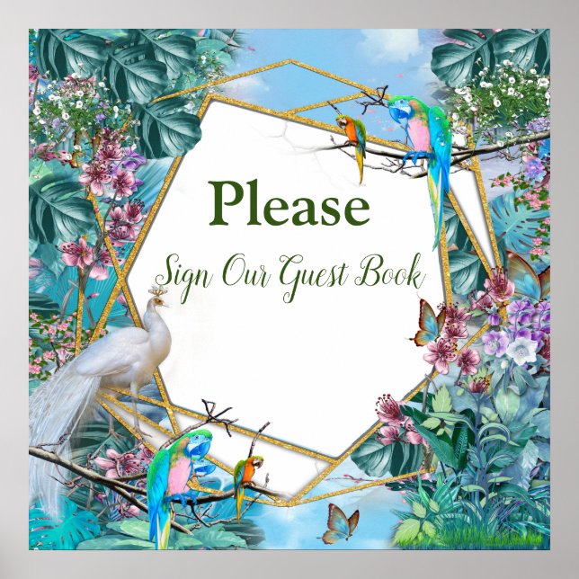 Poster Paysage tropical (Devant)