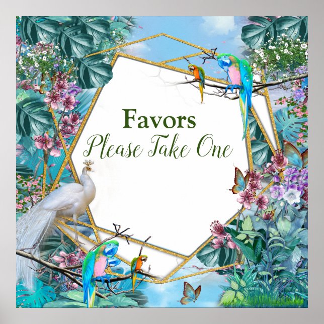 Poster Paysage tropical (Devant)