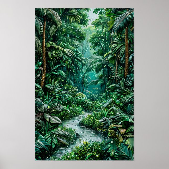 Poster Paysage tropical (Devant)