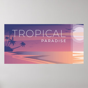 Poster Paysage tropical