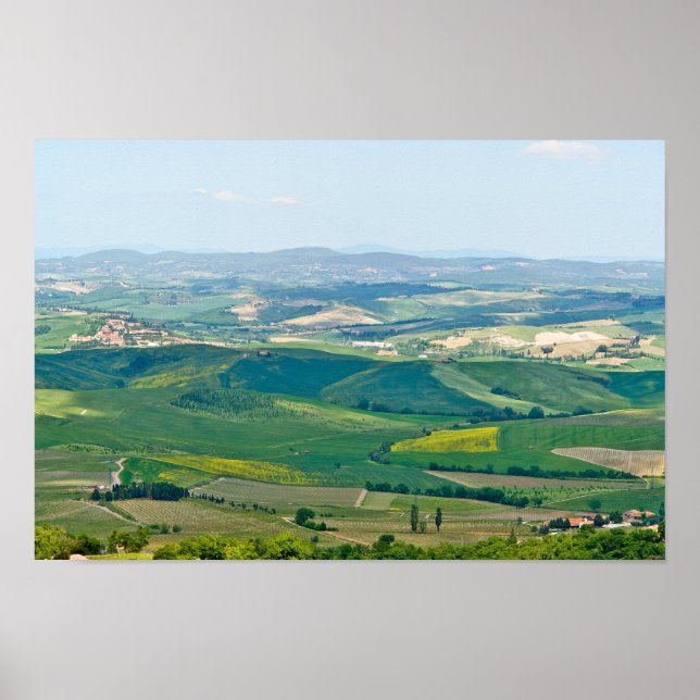 Poster Paysage typique de Toscane (Devant)