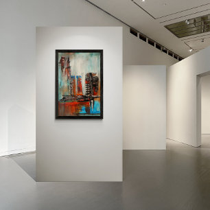 Poster Paysage urbain abstrait